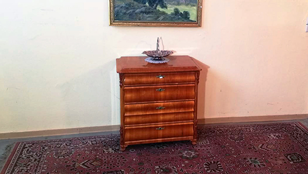 Spätbiedermeier Kommode Kirschbaum furniert um 1850