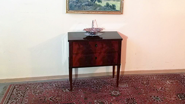 Biedermeier Kommode Mahagoni furniert um 1820